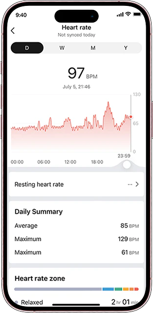 Amazfit Band 7 – круглосуточный мониторинг пульса